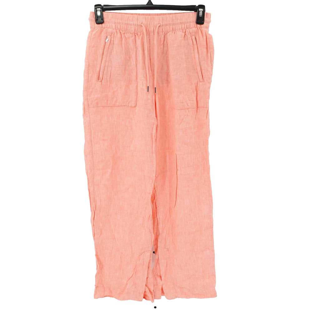 Athleta Casual Pants SZ‎ 2 Retreat Linen Wide Leg Athleisure Commuter Travel